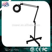 Led floor magnifying glass tattoo lamp with cold light